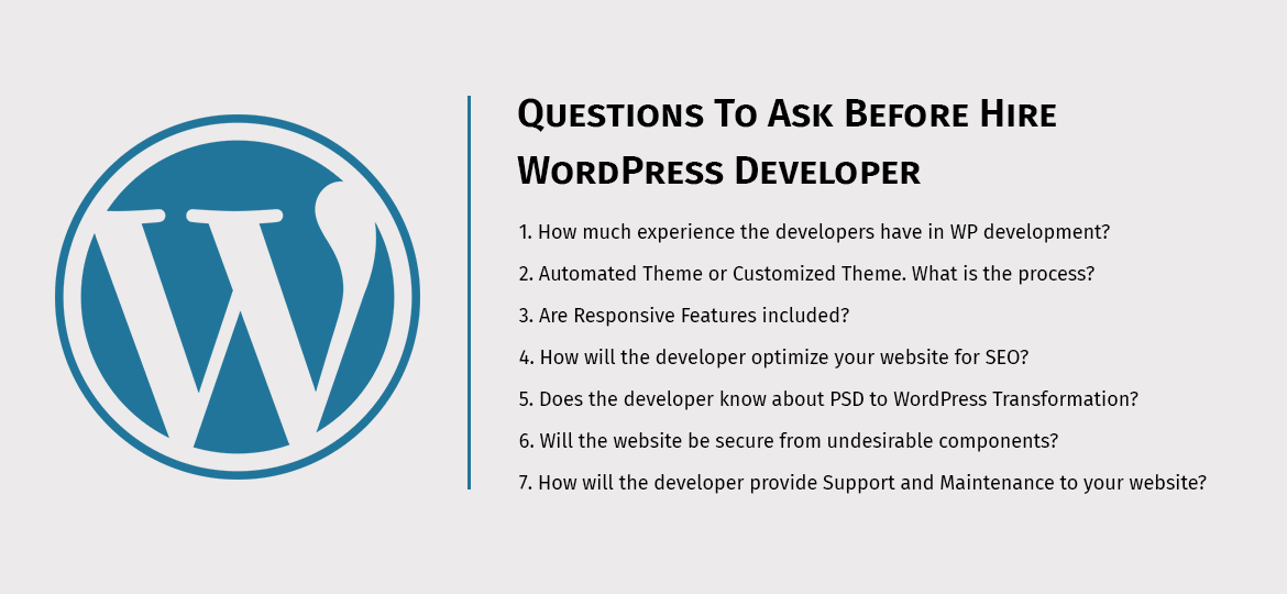 Questions To Ask Before Hire WordPress Developer