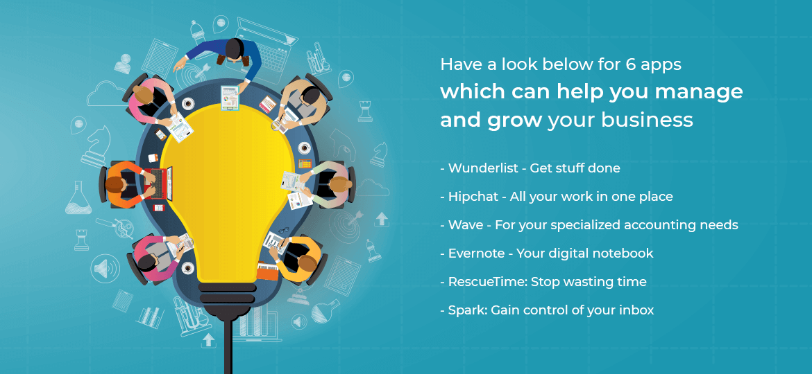 Have a look below for 6 apps which can help you manage and grow your business.