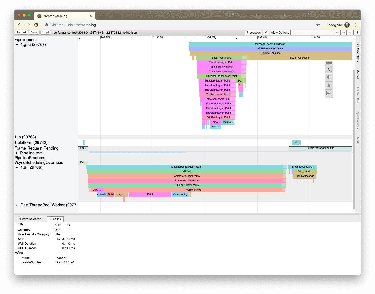 flutter app test