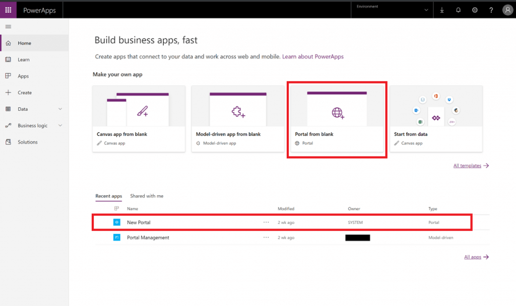 PowerApps Portal