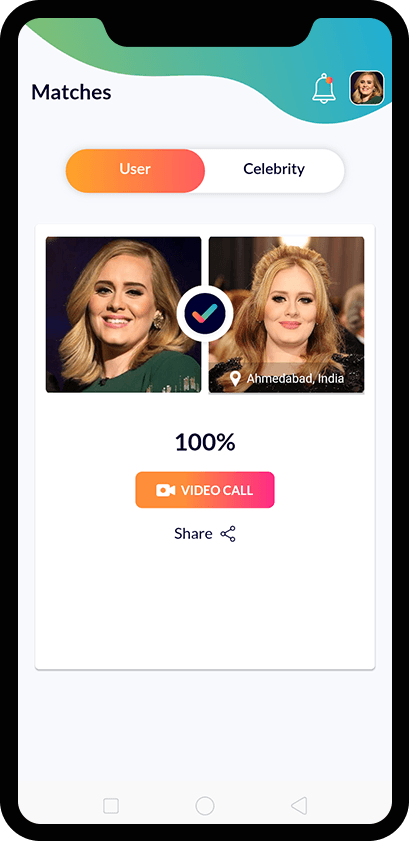 Look Alike App Screen