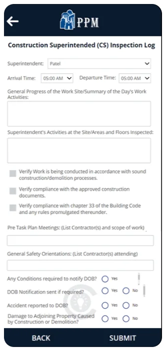 Construction Inspection for Powerapps