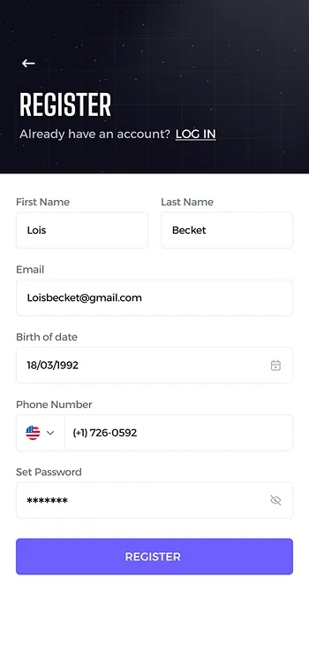 Customer App Feature List
