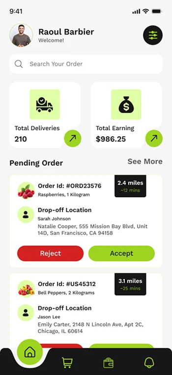 Driver Screen