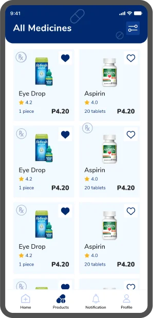 Medicine List Filter