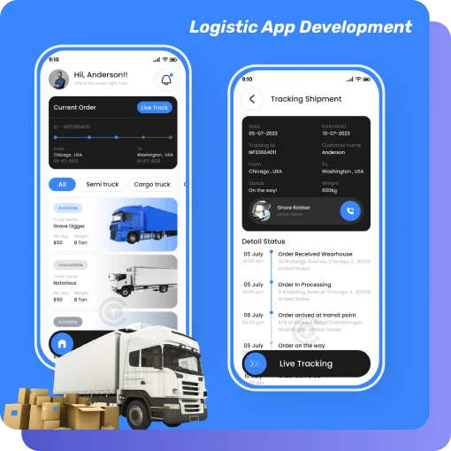 How we convey ourselves in logistics and transport app development?