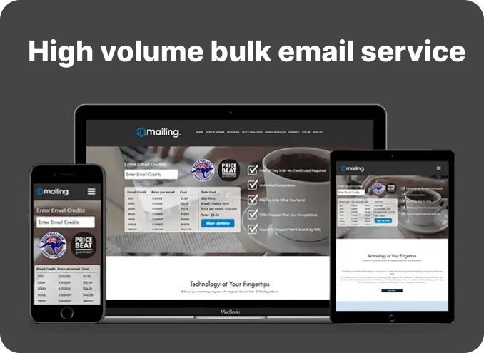 High volume bulk email service