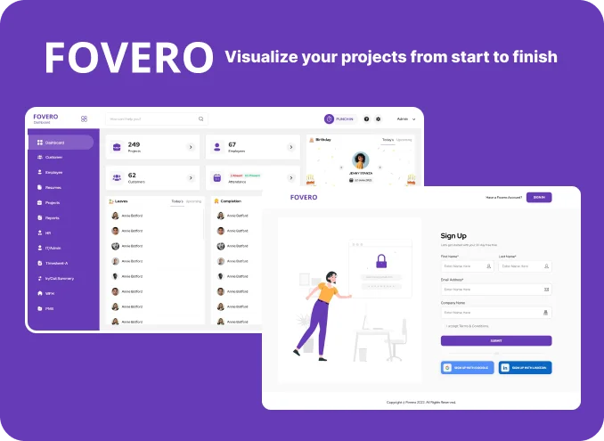 Visualize your projects from start to finish