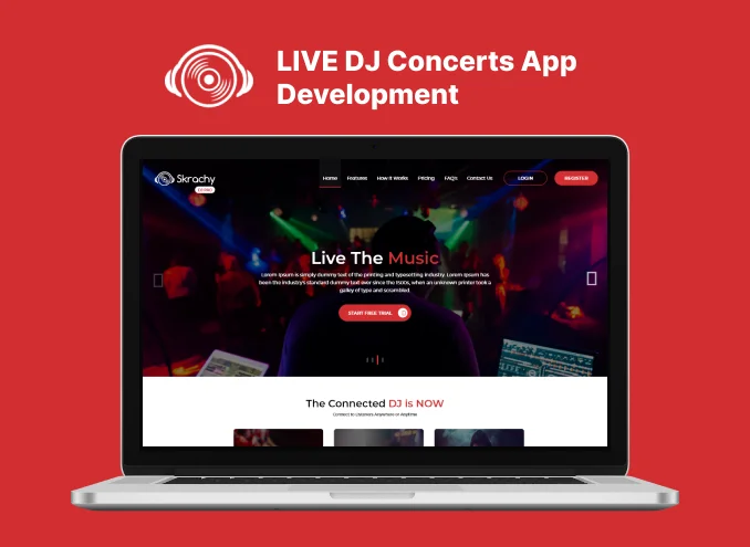 LIVE DJ Concerts Web Application