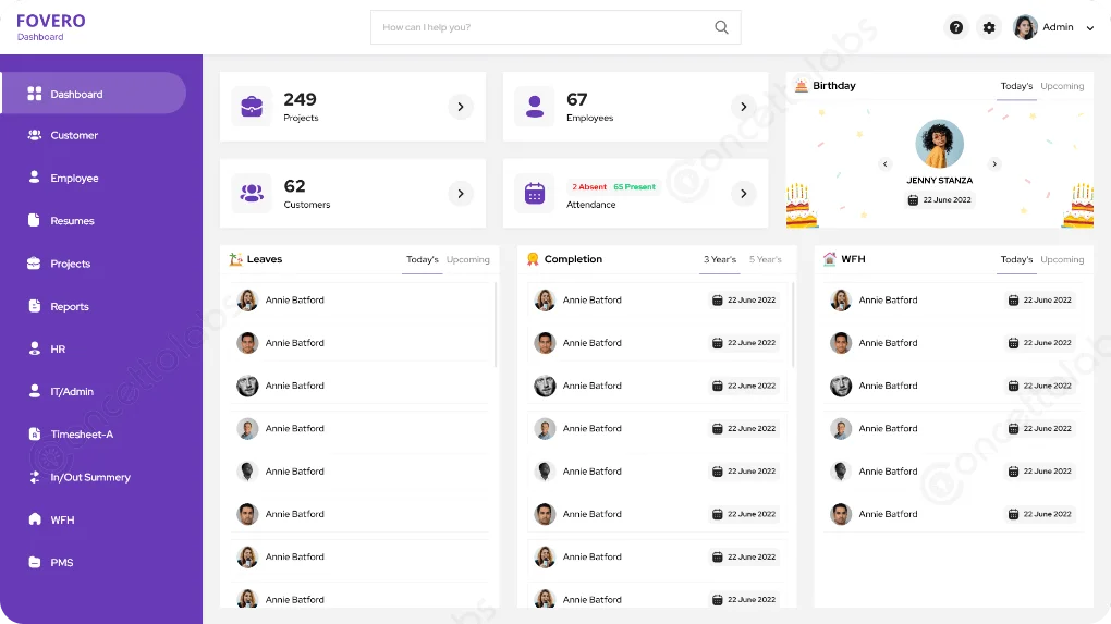 Admin Dashboard