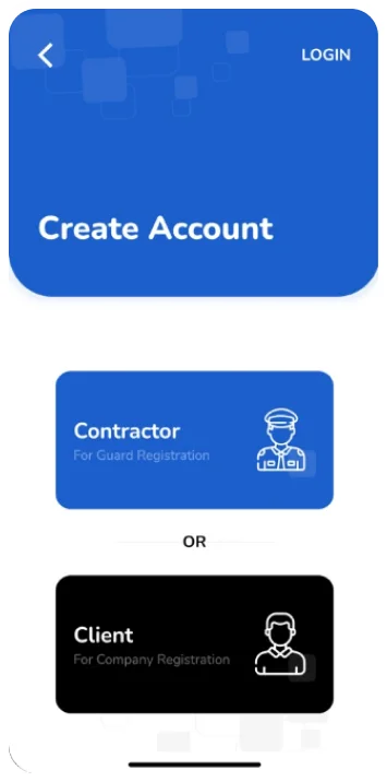 Freelancer kind app for security guard