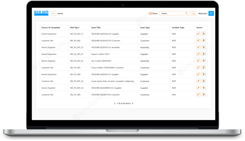 Open Issues Listing