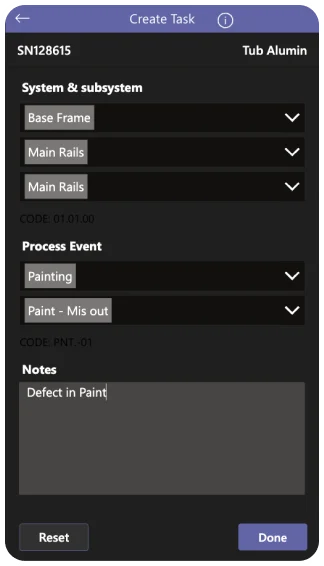 Inspection application